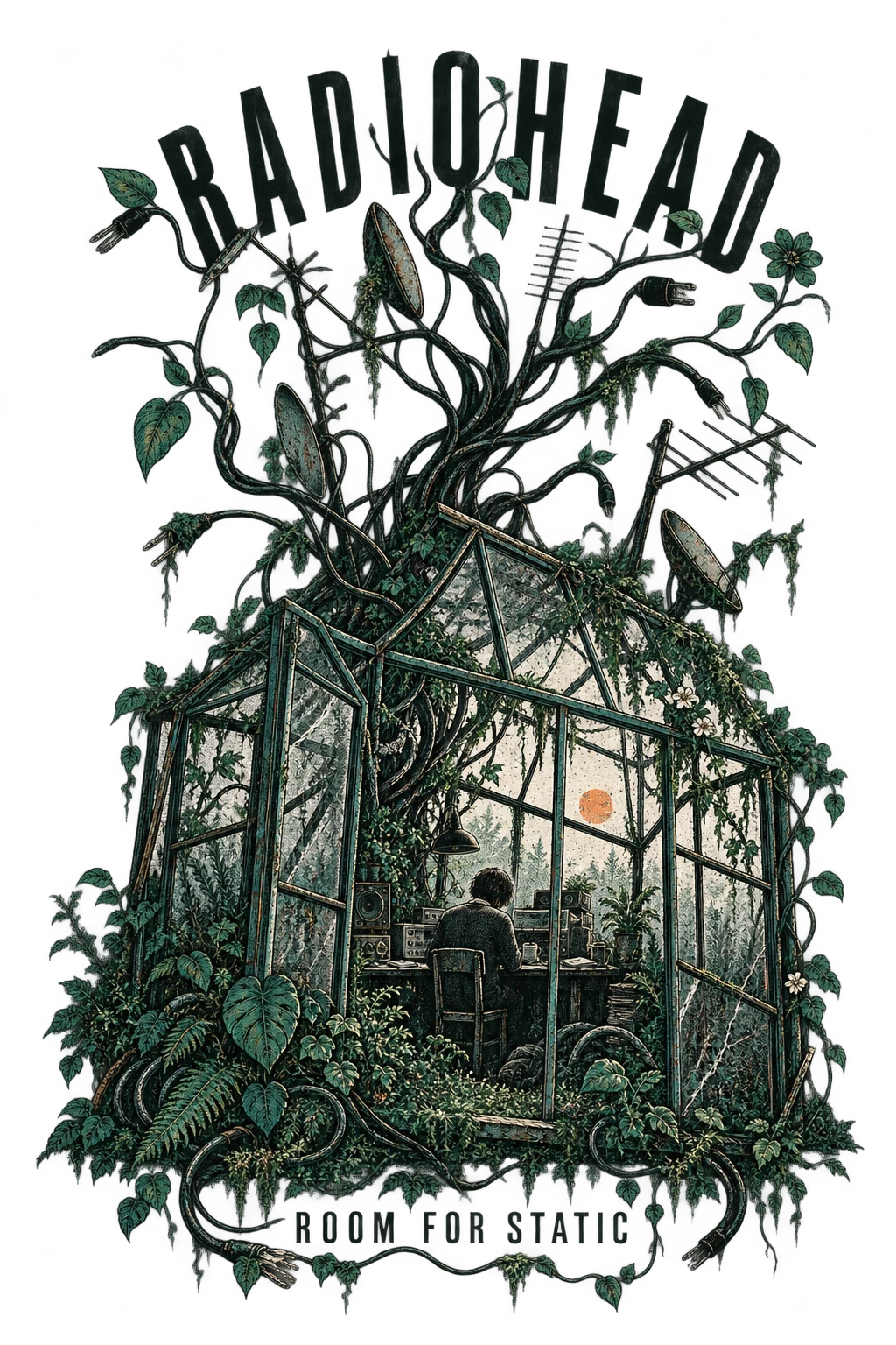 Room for Static illustrated T-shirt concept